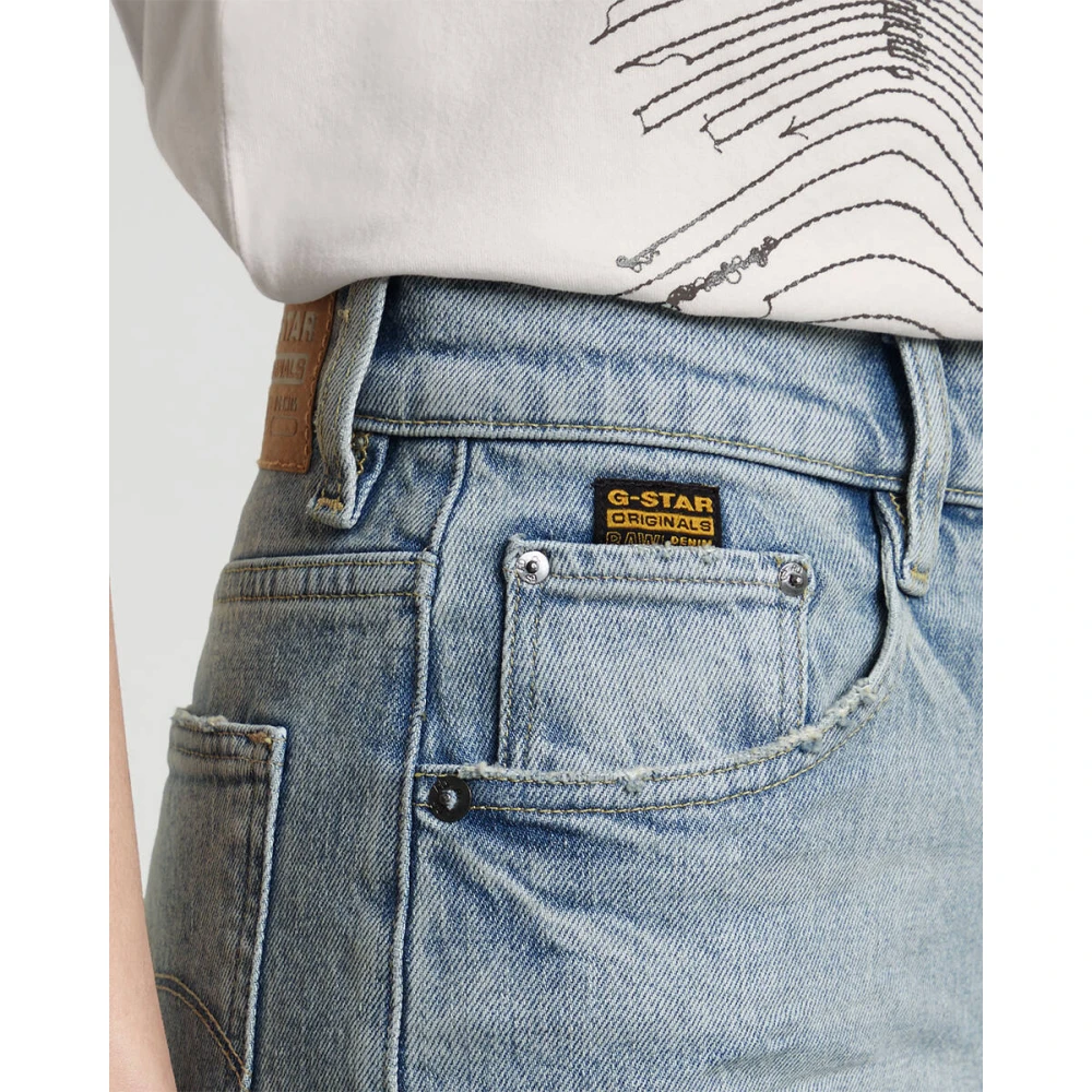 G-Star Hoge Straight Viktoria Jeans Blue Dames