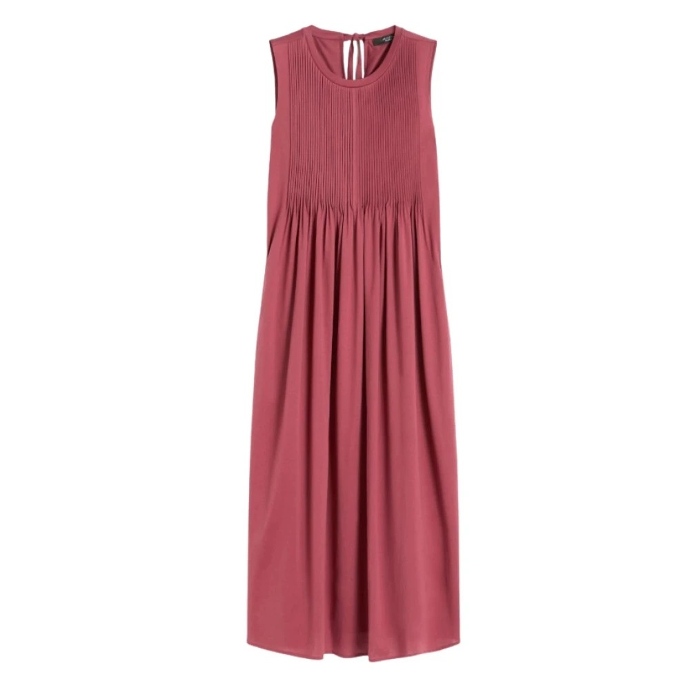 Weekend Max Mara Women's Red Cotton Jersey Fluid Dress - Midi Dresses - L - Dresses