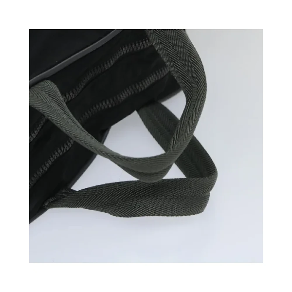Prada Vintage Pre-owned Nylon handbags Black Dames