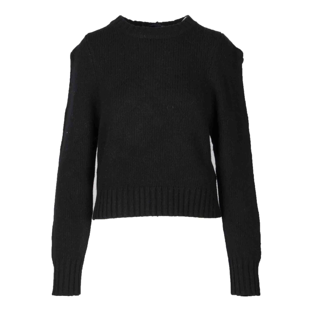 Weili Zheng Wollen Gebreide Trui Black Dames