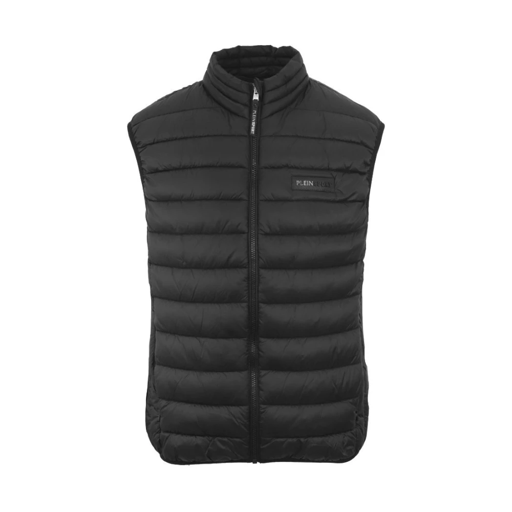 Plein Sport Sportieve Mouwloze Jas Black Heren