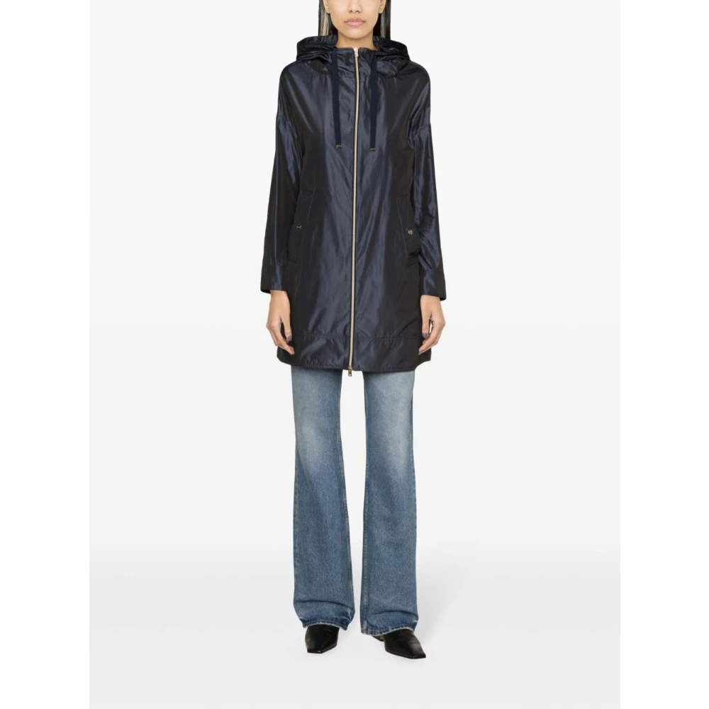 Herno Blauwe Parka Dameskleding Blue Dames