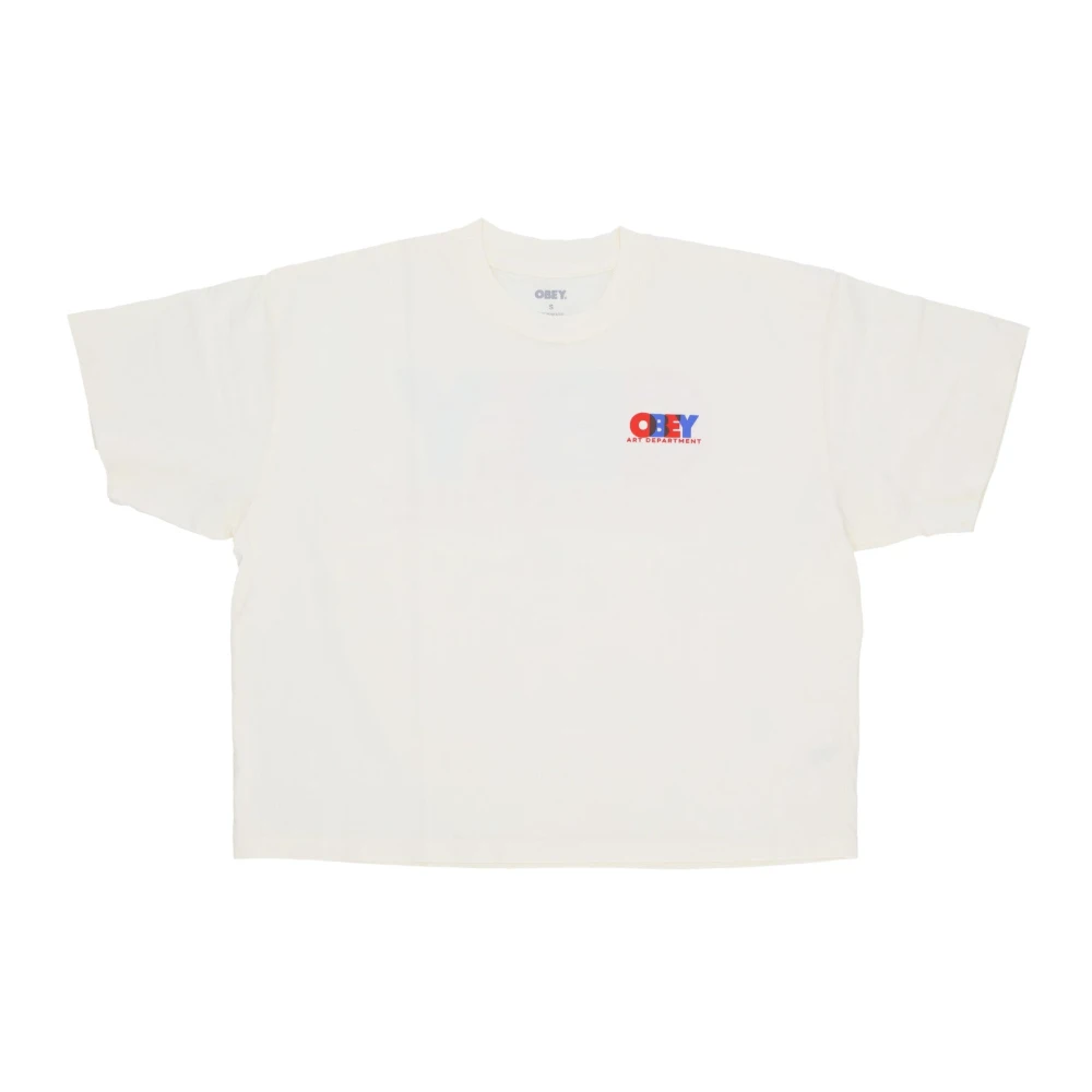 Obey Overlay Tee met Screen Printing White Dames