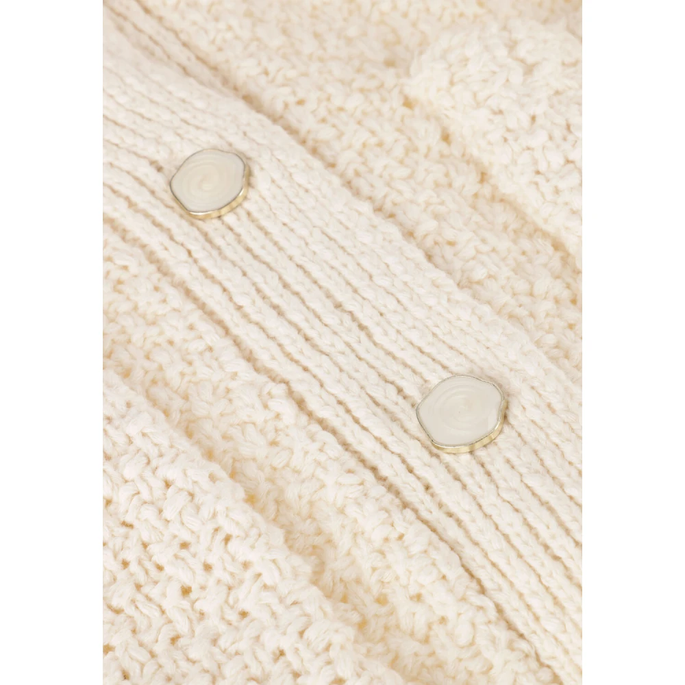 My Essential Wardrobe Witte Gebreide Vest White Dames