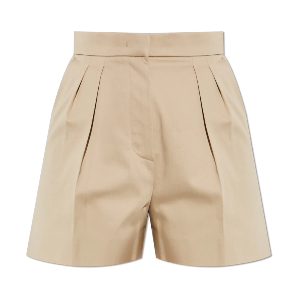 Max Mara Women's Beige Short Shorts, Xs, Tabacco Shorts
