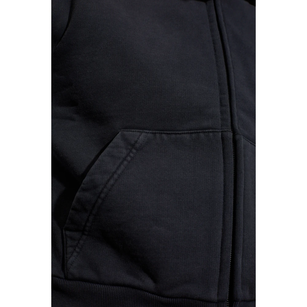 Balenciaga Rits-hoodie Black Heren