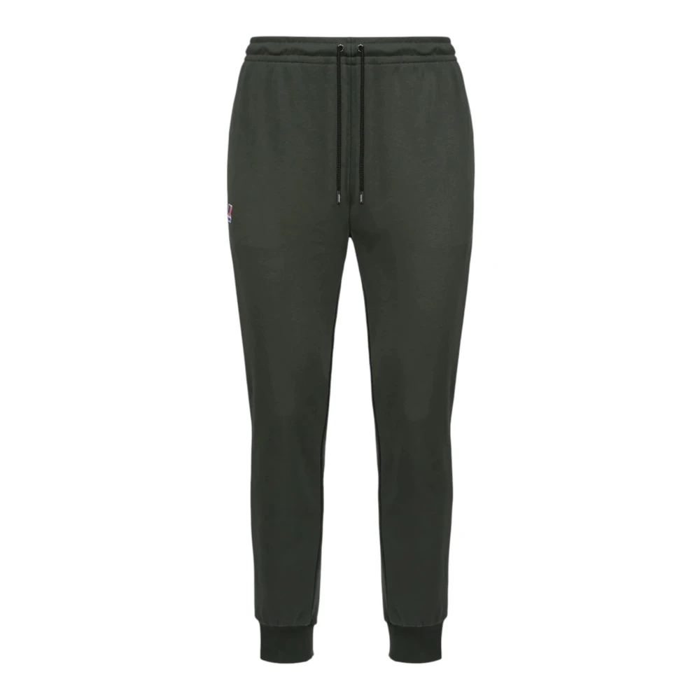 K-way Groene Joggingbroek Poly Katoen Green Heren