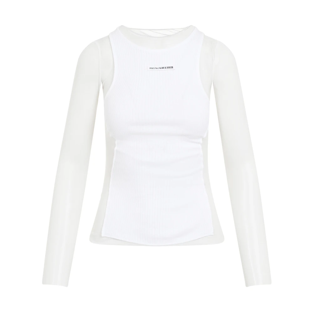 Jean Paul Gaultier Witte Top Chic Stijl White Dames