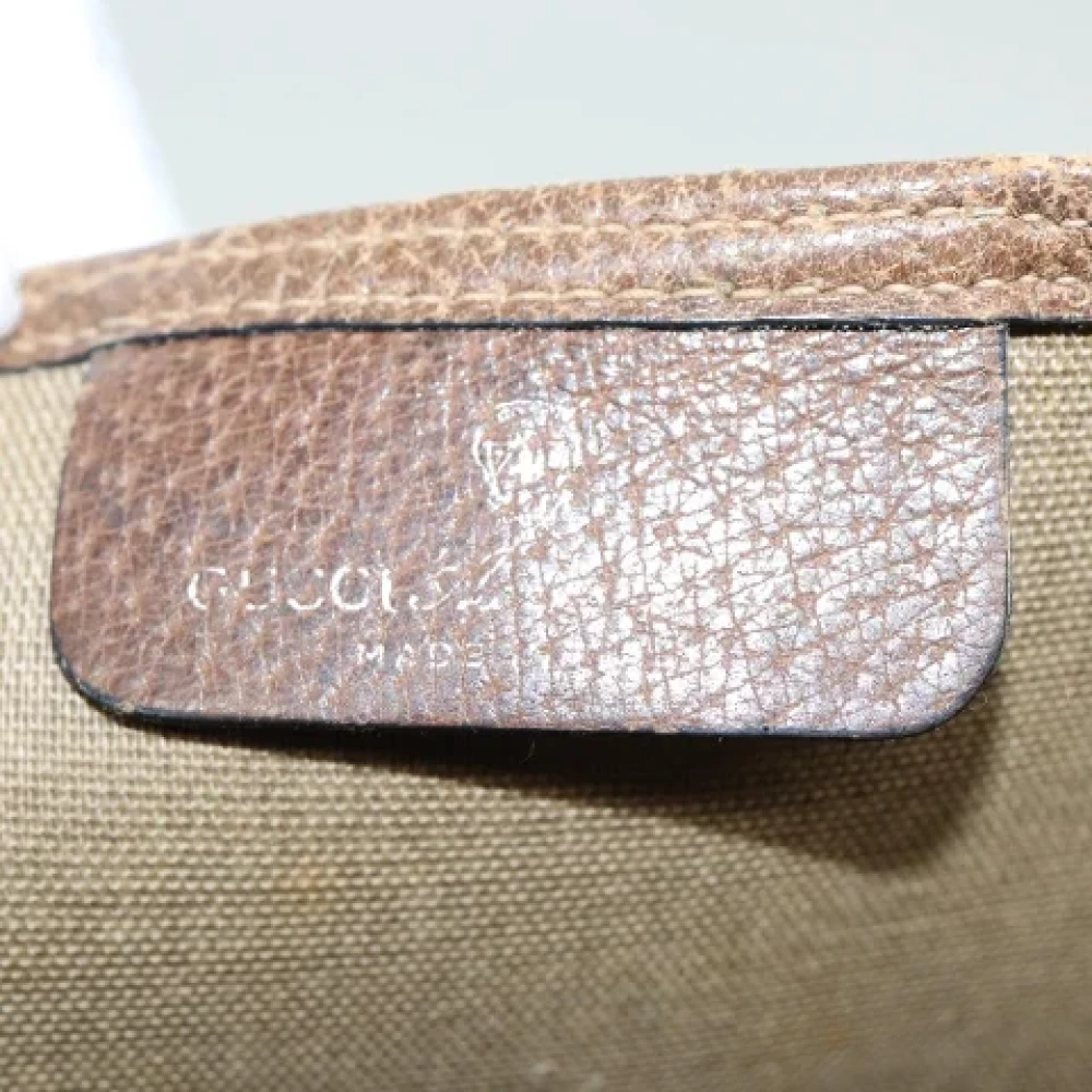 Gucci Vintage Pre-owned Fabric gucci-bags Beige Dames