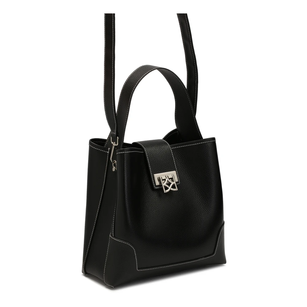Kazar Zwarte handtas met elegant slot Black Dames