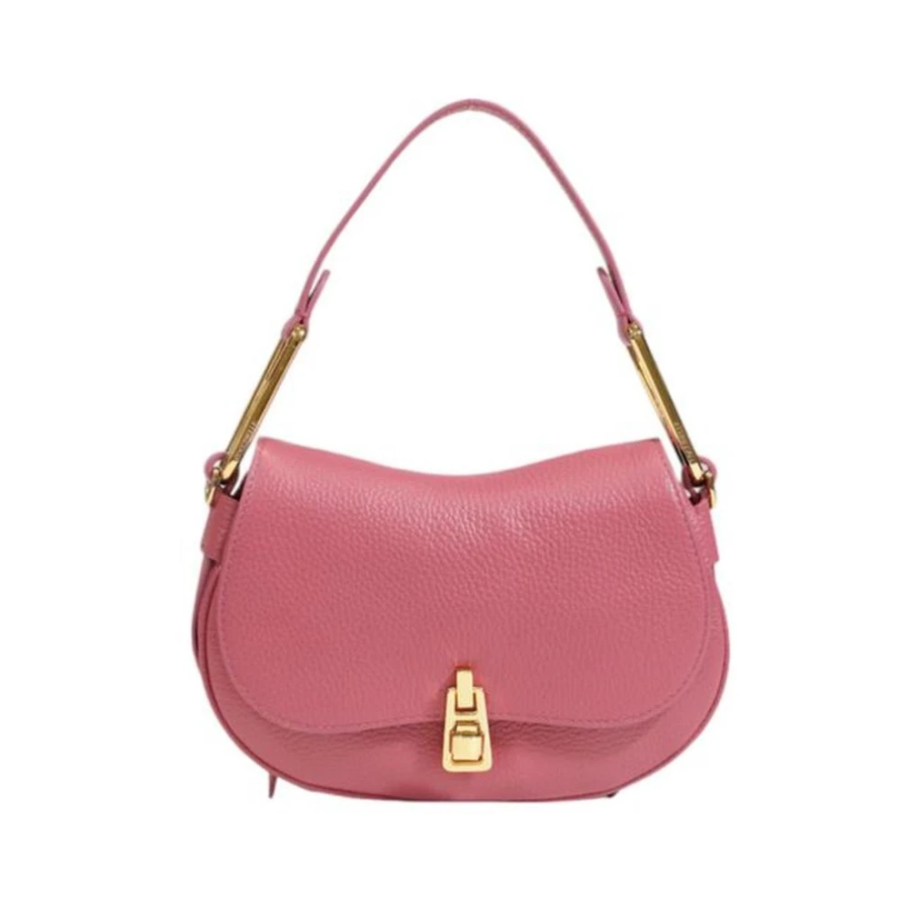 Coccinelle Stijlvolle leren handtas voor vrouwen Pink Dames