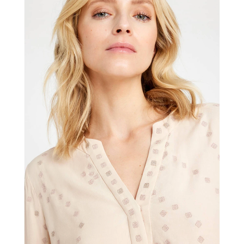 Gustav Long Sleeve Shirt Naja Style Beige Dames