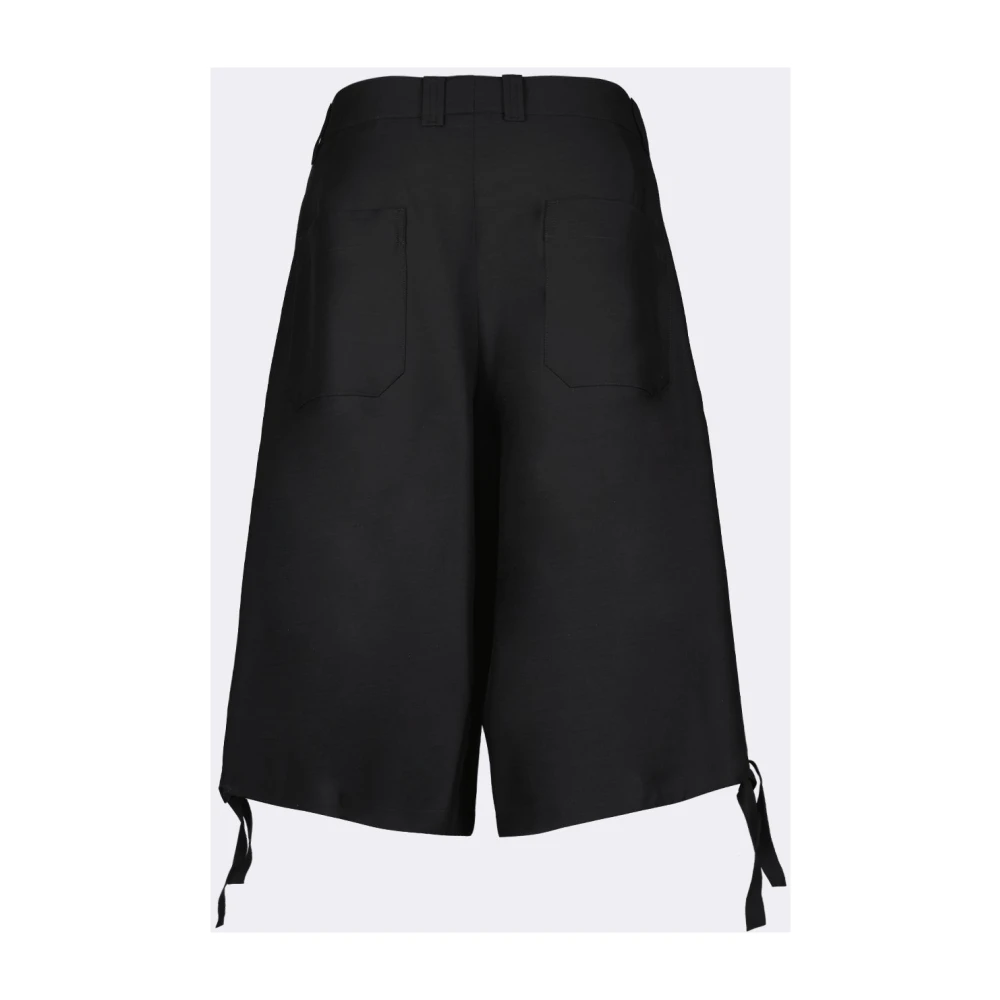 Dior Wijde Bermuda Shorts Black Heren