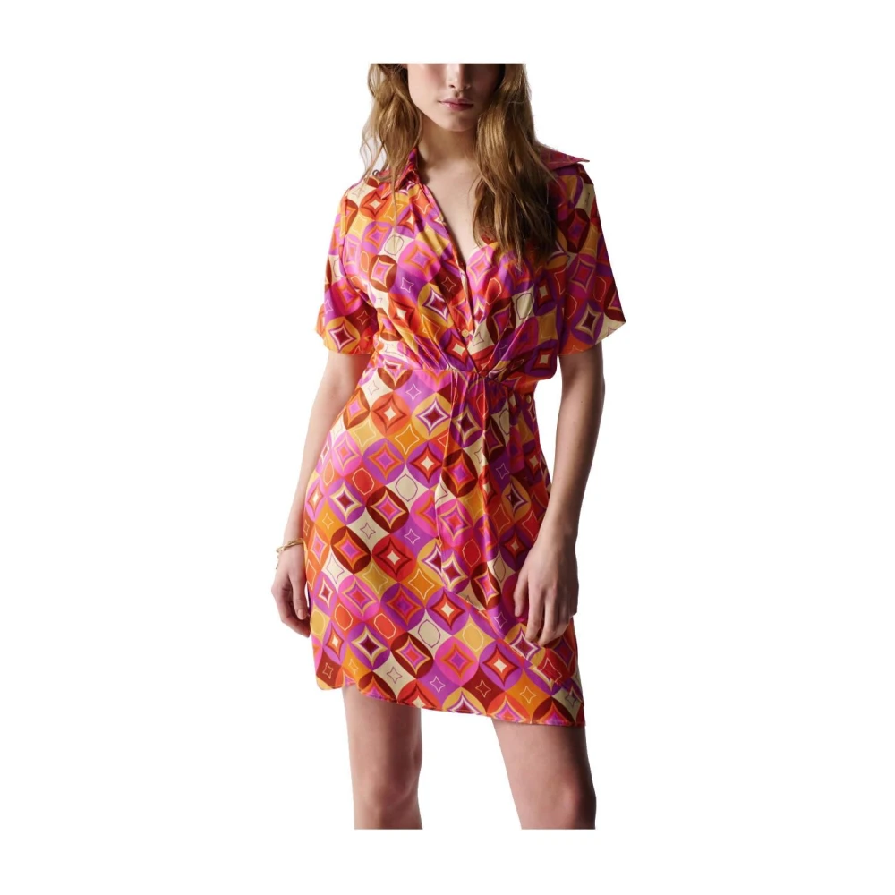 Salsa Multicolor Short Dresses, Female, S, Fontana Summer Dress
