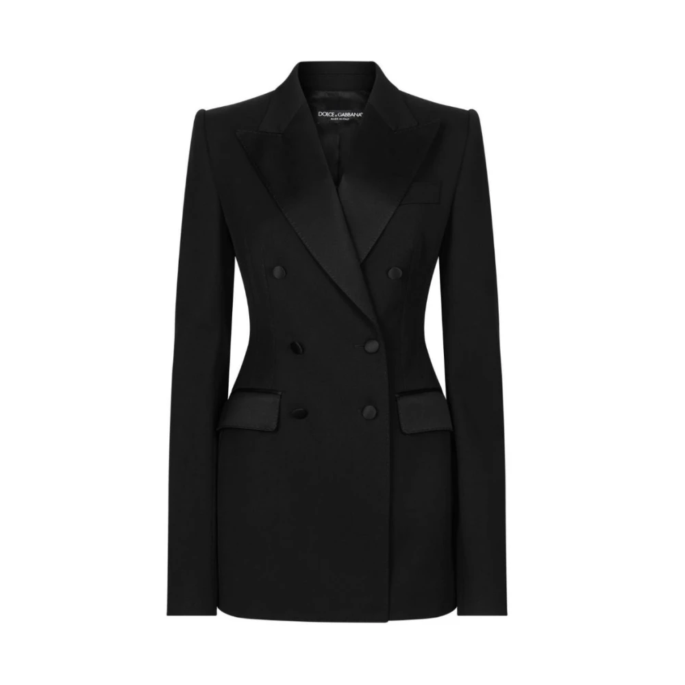 Dolce & Gabbana Mujer Negro Chaquetas, Talla: M