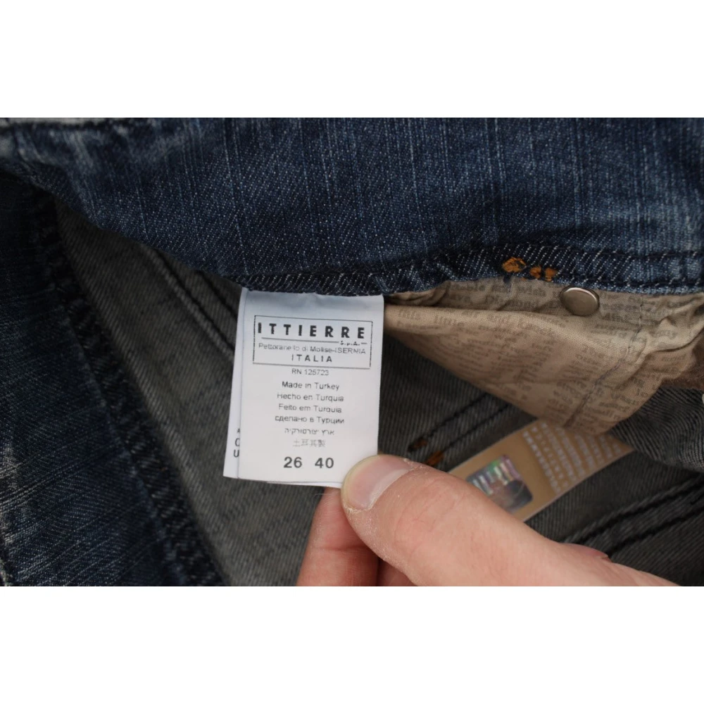 John Galliano Elegante Bootcut Jeans in Blauwe Wassing Blue Dames