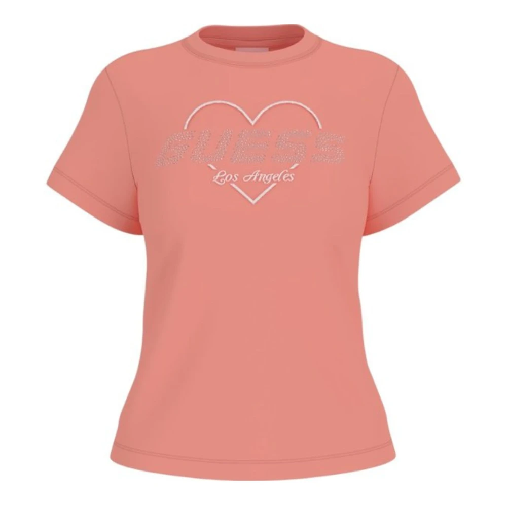 Guess - Tops > T-Shirts - Pink - Guess - Modalova