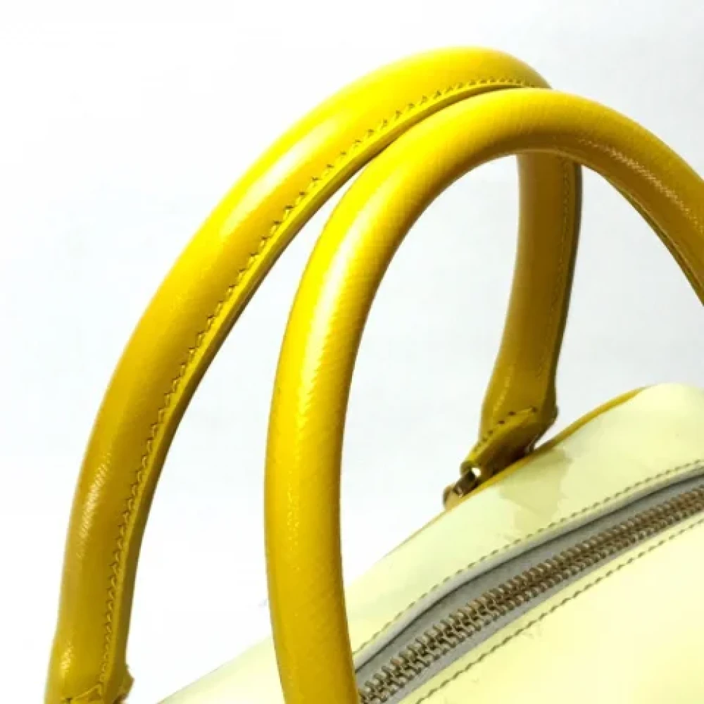 Prada Vintage Pre-owned Leather prada-bags Yellow Dames