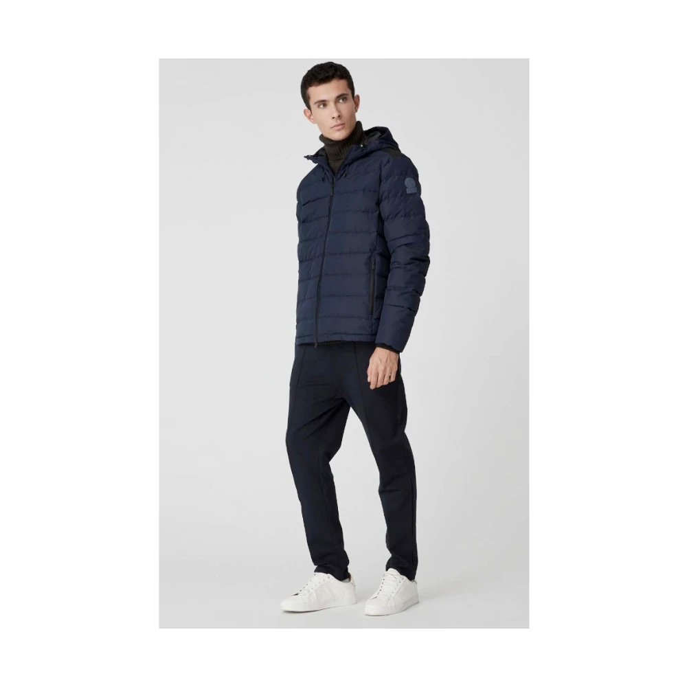 Ciesse Piumini Blauwe Winter Hooded Pufferjas Blue Heren