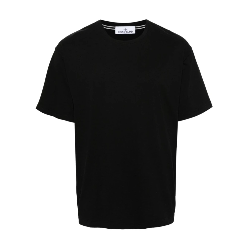 Stone Island Zwarte T-shirts & Polos Ss24 Black Heren