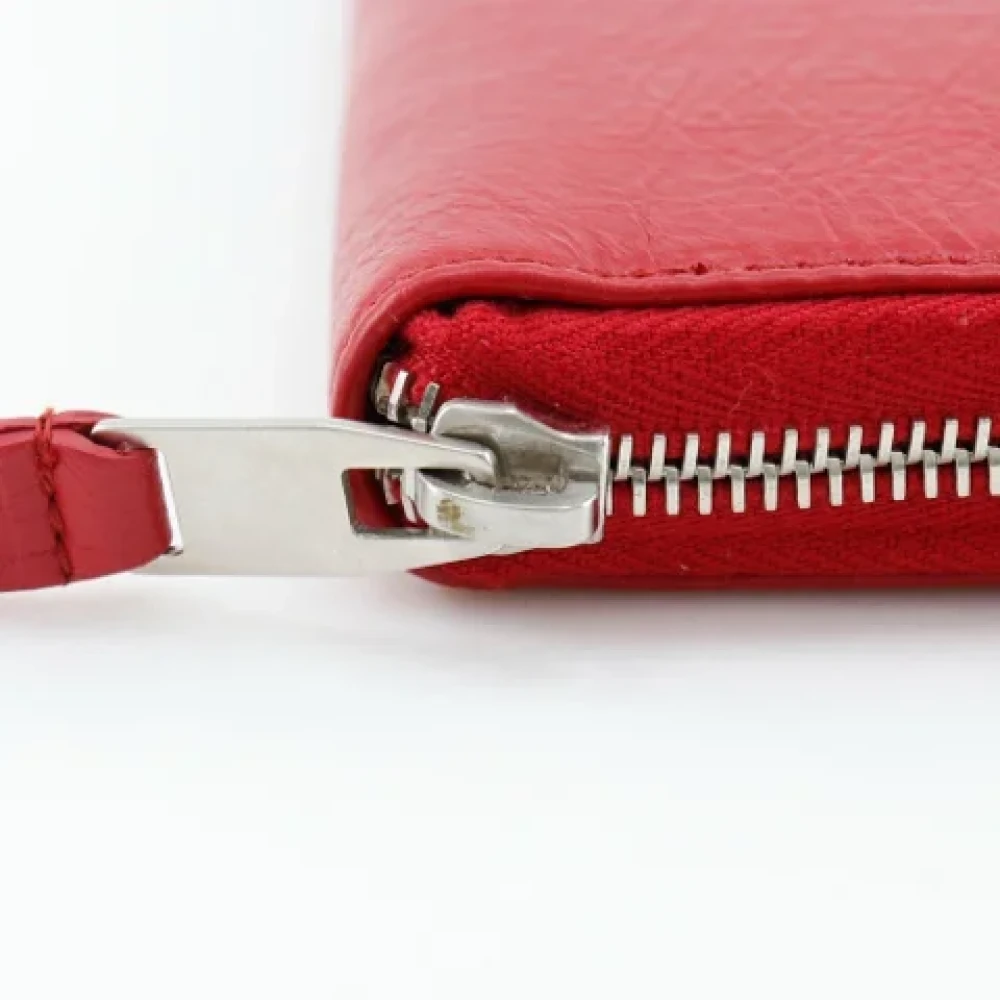 Balenciaga Vintage Pre-owned Leather wallets Red Dames