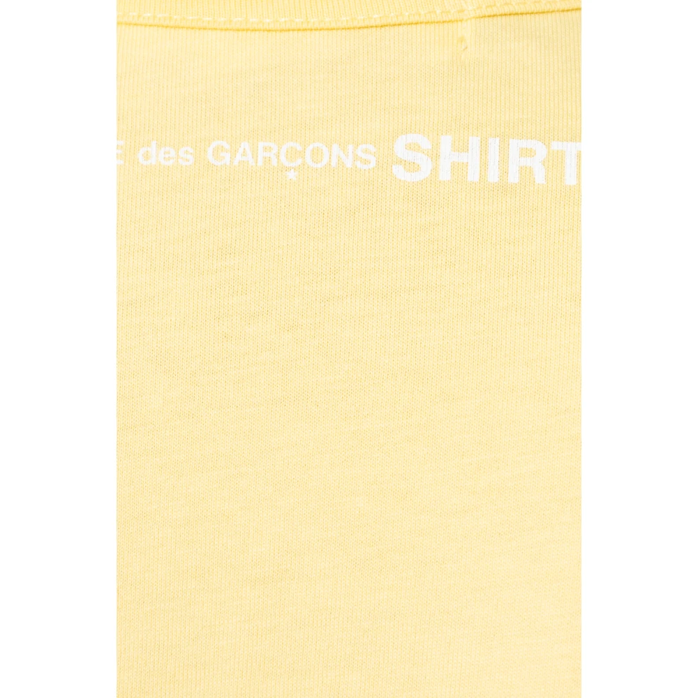 Comme des Garçons T-shirt met logo Yellow Heren