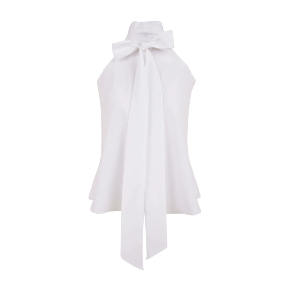 Aspesi Wide Poplin Shirt White Dames