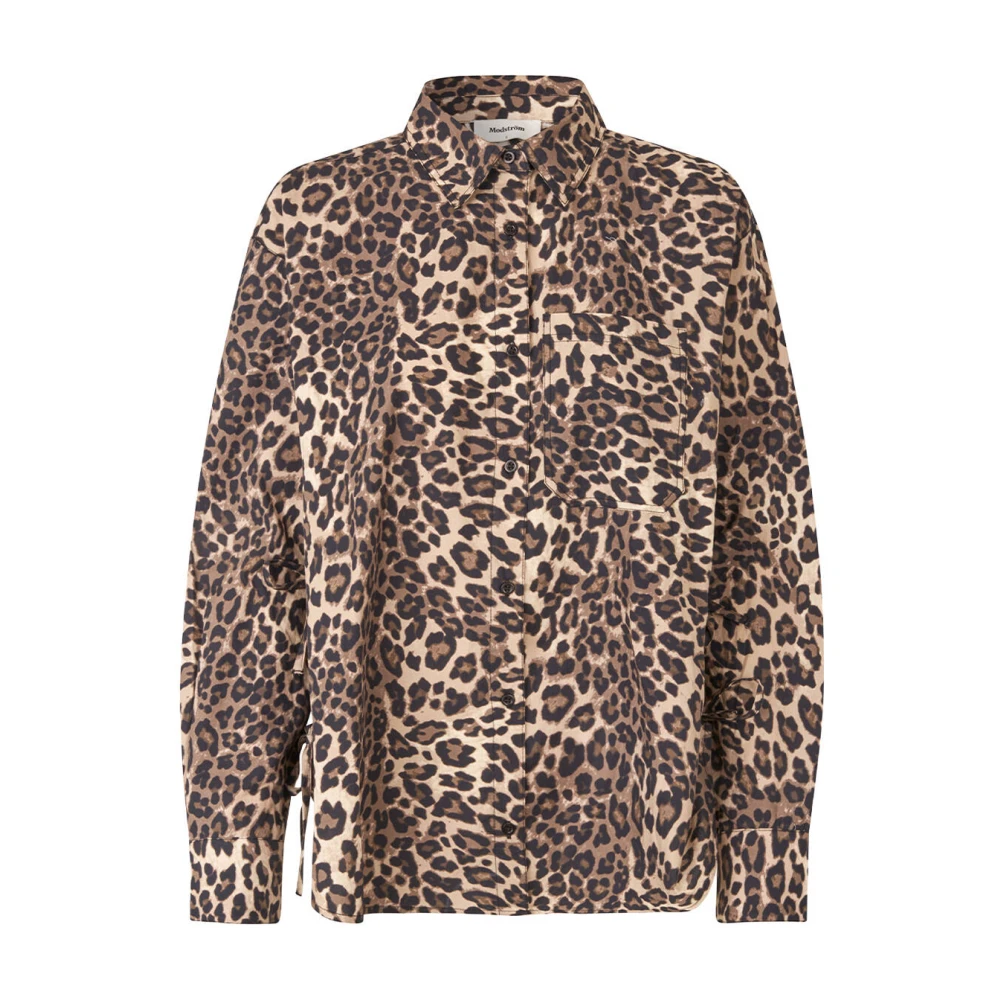 Modström Print Shirt met Lange Mouwen Brown Dames