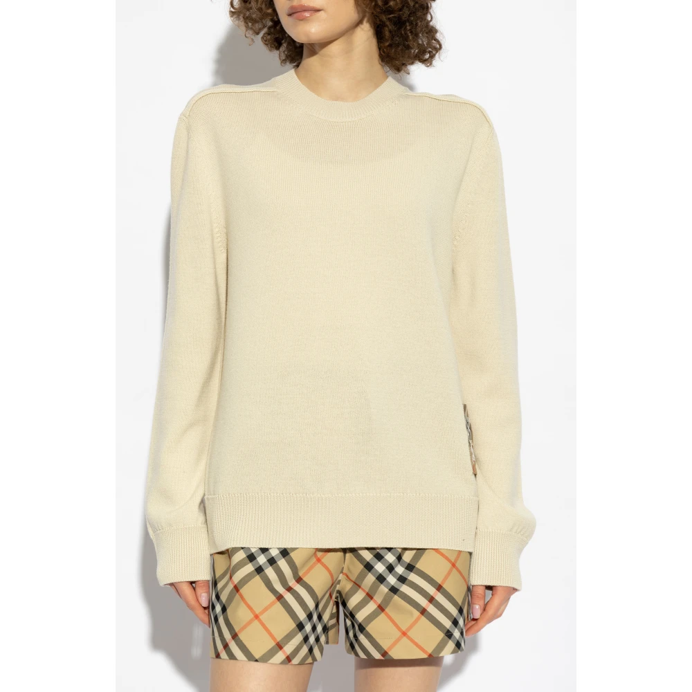 Burberry Wollen trui Beige Dames