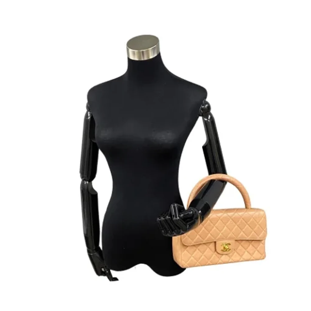 Chanel Vintage Pre-owned Leather handbags Brown Dames