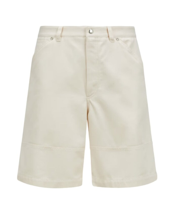 archive-logo-beige-bermuda-shorts
