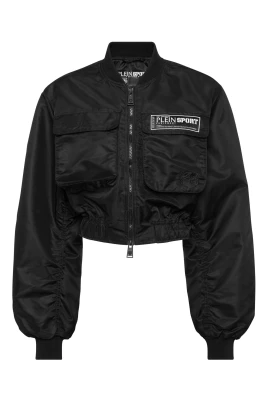 Cropped Bomber Jacket LS With Cargo Pockets