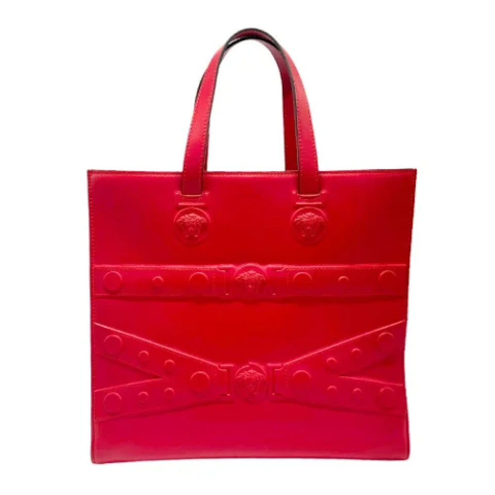 Versace Pre-owned Leather handbags Red Dames