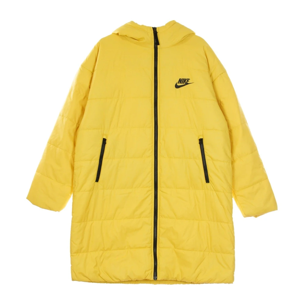 Nike Women's Yellow Rain Clothing, M, Long Sportswear Core Parka