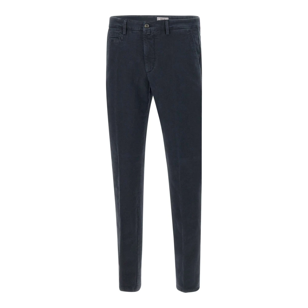Briglia Blauwe Katoenen Stretchbroek Blue Heren