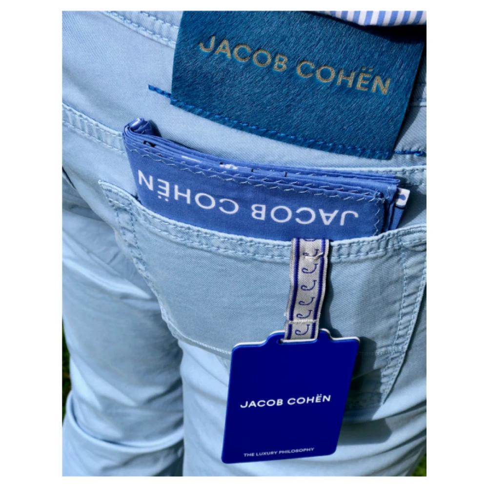 Jacob Cohën Denim Jeans met katoen en lyocell mix Blue Heren