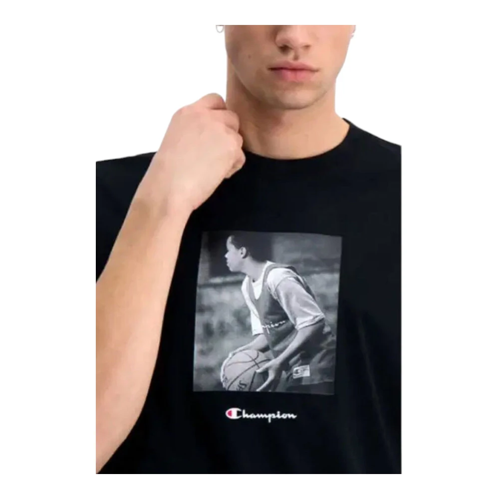 Champion Korte Mouw T-shirt Black Heren