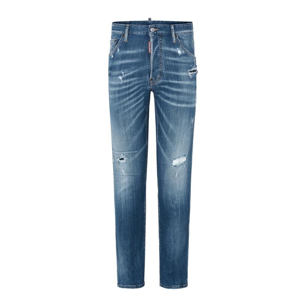 Dsquared2 Klassieke Denim Jeans voor Dagelijks Gebruik Blue Heren