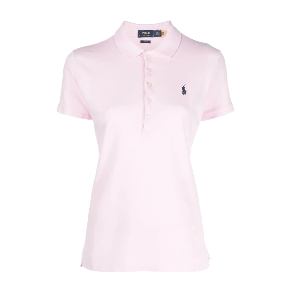 Polo Ralph Lauren Slim Julie Polo Shirt Pink, Dam