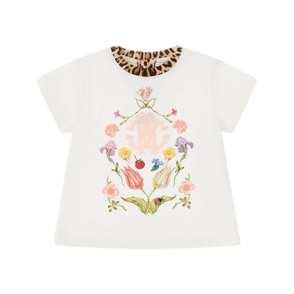 Roberto Cavalli Women's White Rc Logo T-Shirt