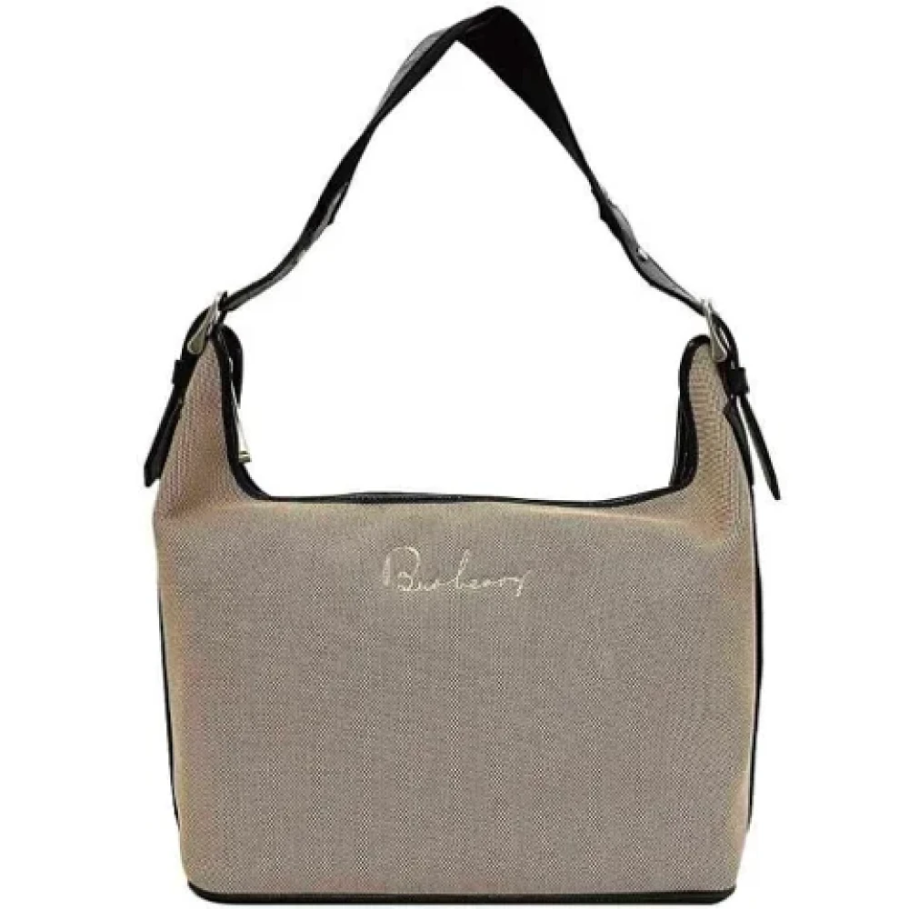 Burberry Vintage Pre-owned Fabric shoulder-bags Beige Dames