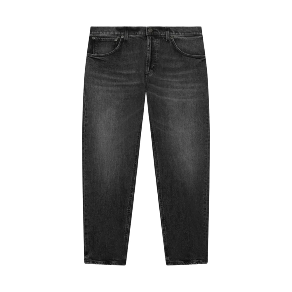 Dondup Men's Black Loose Fit Jeans, W33, Brighton Jeans