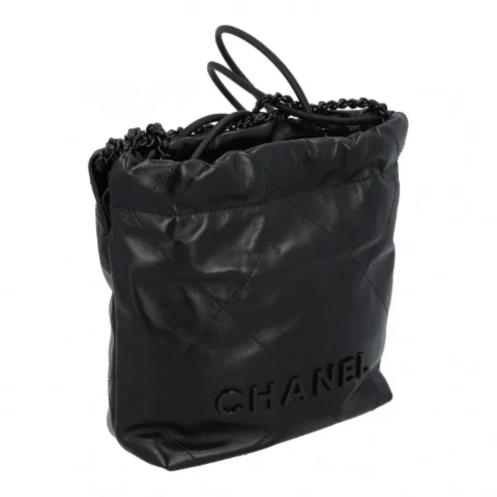 Chanel Vintage Pre-owned Leather chanel-bags Black Dames