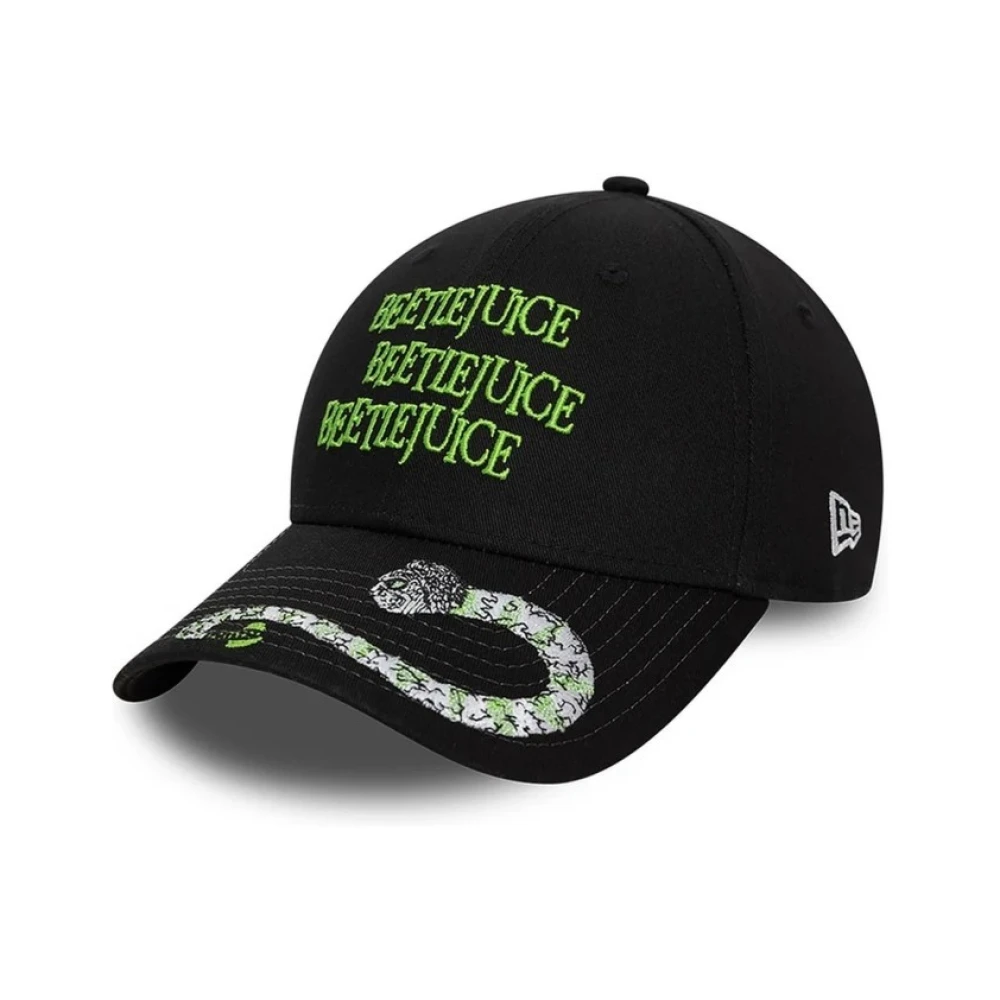 new era Zwarte Beetlejuice Klep Hoed Black Heren