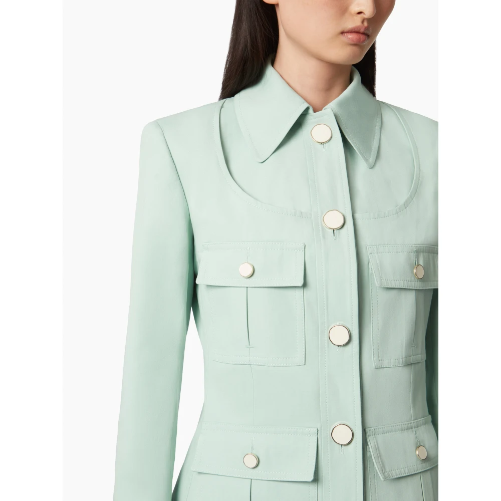 Nina Ricci Cotton Saharienne Green Dames