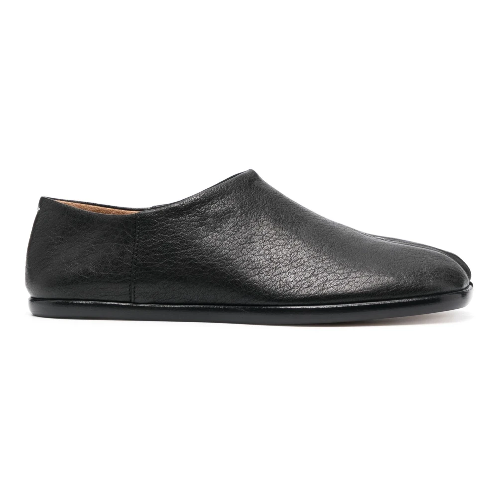 Maison Margiela Läder Tabi Babouche Skor Black, Dam