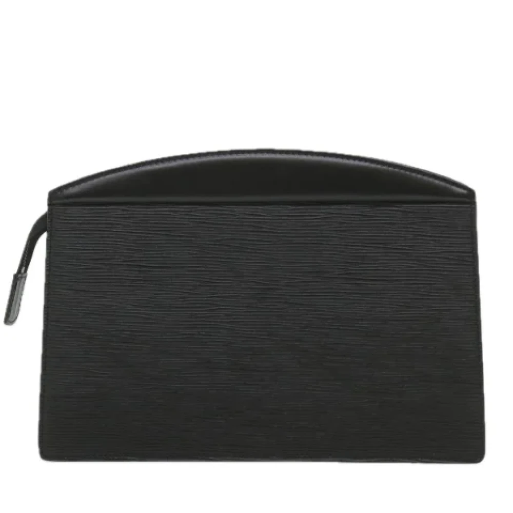 Louis Vuitton Vintage Pre-owned Leather clutches Black Dames