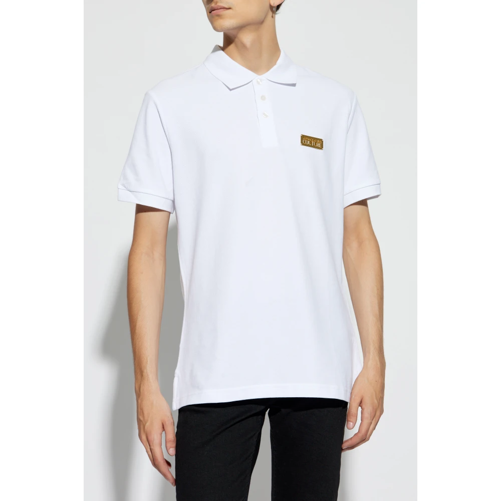 Versace Jeans Couture Polo met logo White Heren