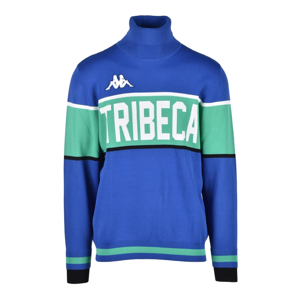 Kappa Zachte Gebreide Trui Blue Heren