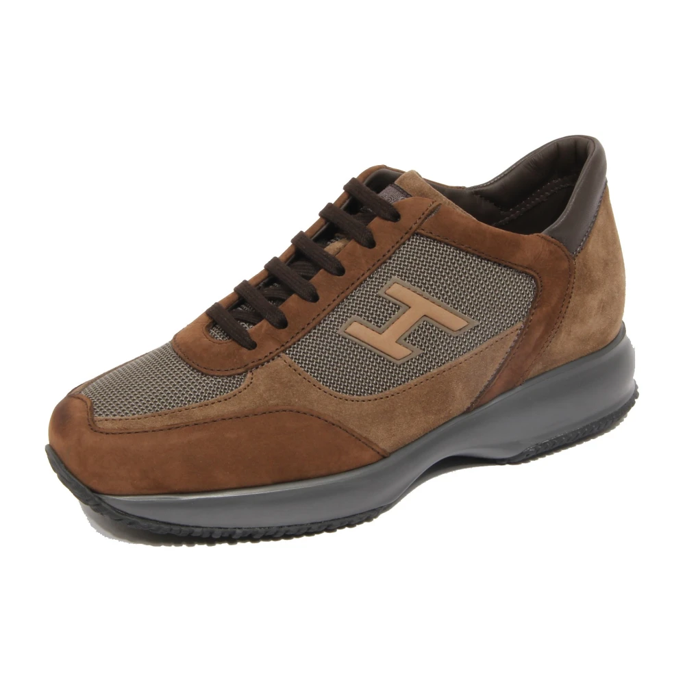 Hogan Interactive H Flock Heren Schoenen Bruin